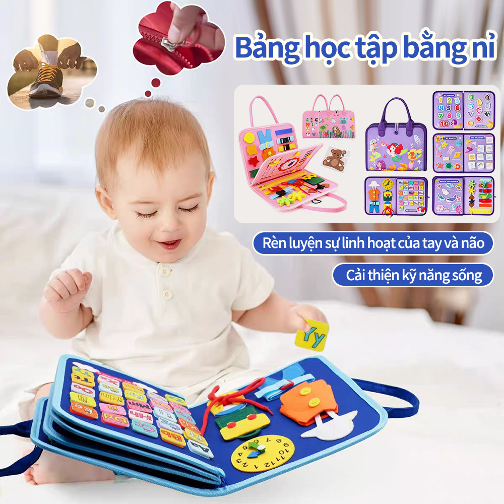 Felt Learning Board Early Childhood Education  Educational Toys  Montessori, Busy Book Baby Busy Board