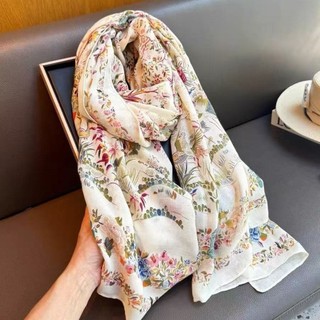 Mỏng nhẹ khăn lụa choàng ngoài nữ, chống nắng, thoải mái dành cho du lịch mùa hè