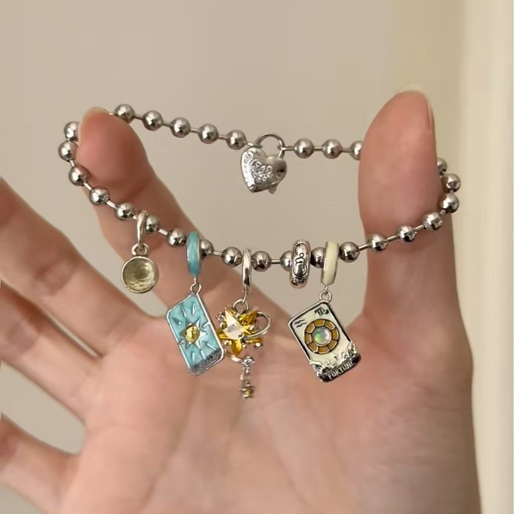 Bộ Vòng Cổ và Choker Nữ Phong Cách Vintage Xanh - Thiết Kế Mặt Trời, Mặt Trăng và Sao