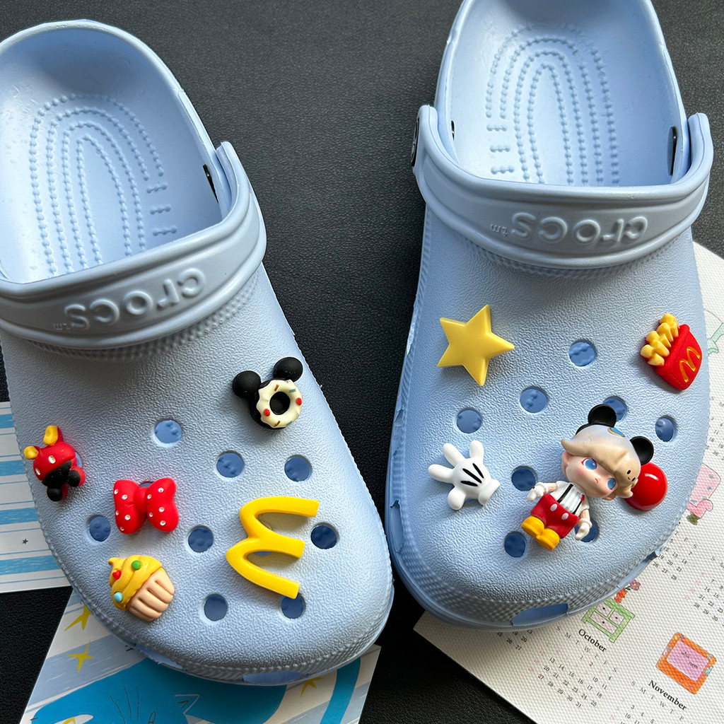 Phụ Kiện Giày Lỗ Pop Mart Dimoo Series Disney Minnie Giày Hoa Thích Ứng Với CROCS Khóa Giày Lỗ Khóa Giày Busch Khóa Giày Zhibixing Khóa Giày Có Thể Tháo Rời Khóa Giày ins Giày Hoa