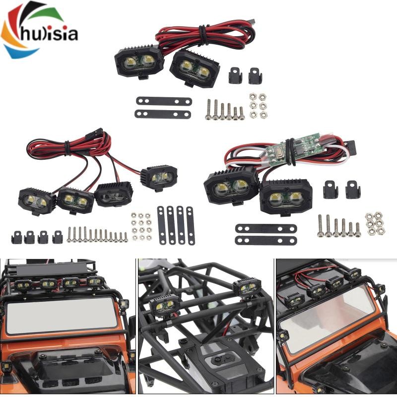 chulisia RC Thay Thế Cản Đèn LED Đèn Pha RC Cho: 8 DIY Accs DIY Sửa Đổi Xe Ô Tô Xe Bánh Xích