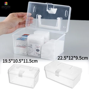 Hộp lưu trữ di động trong suốt tối giản - Đồ trang sức Đồ nhỏ Phong cách INS Hộp đựng nhựa cầm tay