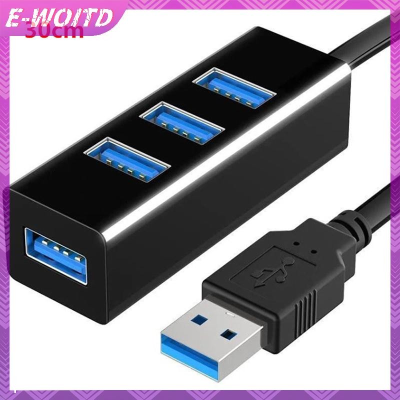 E-woitd USB Hub Đa USB Splitter Hub Sử Dụng Bộ Chuyển Đổi Nguồn 4 Cổng Nhiều Mở Rộng HNVN