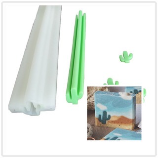 Tình Yêu Tròn Đám Mây Cá Heo Thỏ Mousse Bánh Xà Phòng Trung Bình Ống Dài Khuôn Silicon Handmade Xà Phòng Sandwich Ống Khuôn