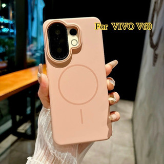 Dành Cho VIVO V60 Ốp Lưng Sạc Không Dây Mờ Bìa Cứng Cho VIVO S30 pro mini X200 FE Hấp Phụ Từ Tính Siêu Mỏng Chống Sốc Cản