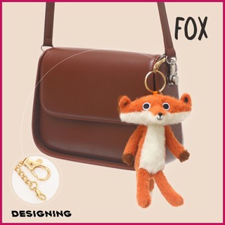 Nhồi Bông Cáo Móc Khóa 6Inch Dễ Thương Cáo Ngộ nghĩnh Xe Túi Xách Mặt Dây Chuyền Thời Trang Phụ Kiện Trang Trí Nhà Mặt Dây Chuyền Trang Trí pomervn