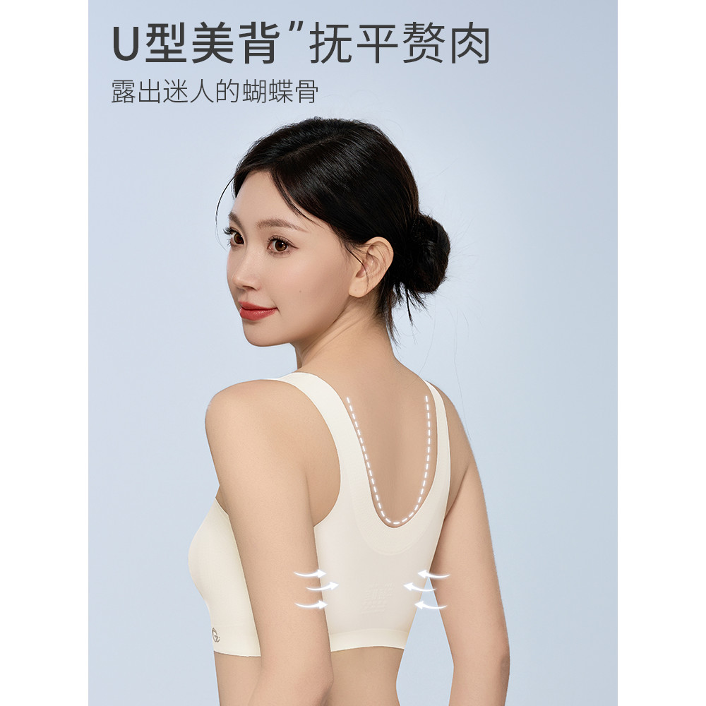 Áo ngực thể thao có dây kéo Đồ lót liền mạch Áo ngực không dây