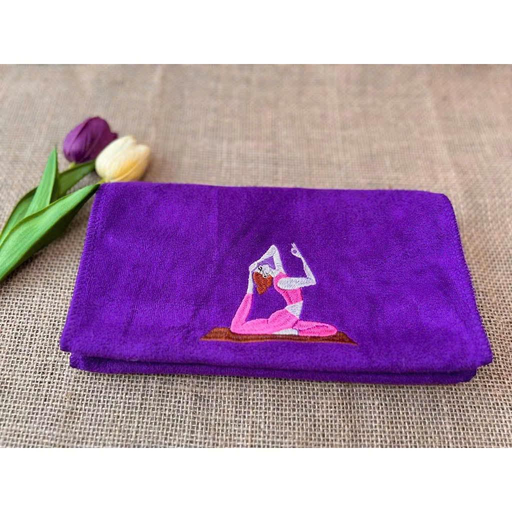 Khăn lau mồ hôi tập Yoga,Khăn cotton thể thao lau thấm mồ,Chất liệu cotton, kích thước 110cm x 25cm GB135