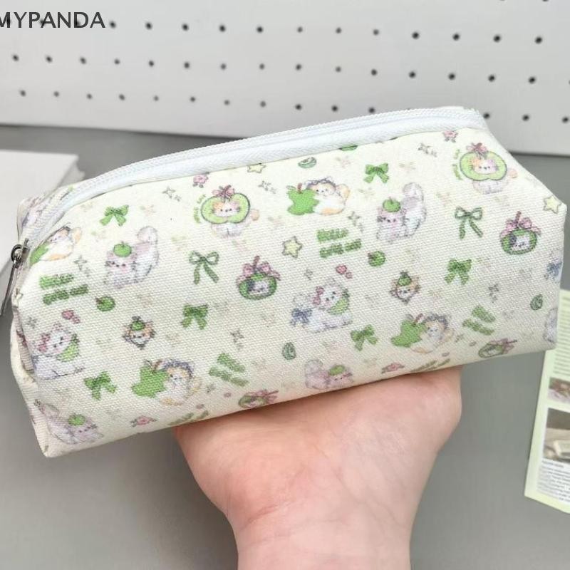MYPANDA 1 Học Sinh Đơn Giản Túi Đựng Bút Chì Hàn Quốc Dung Tích Lớn Văn Phòng Phẩm Túi Đựng Đồ Trang Điểm Nhỏ Túi Đựng Mỹ Phẩm Du Lịch.