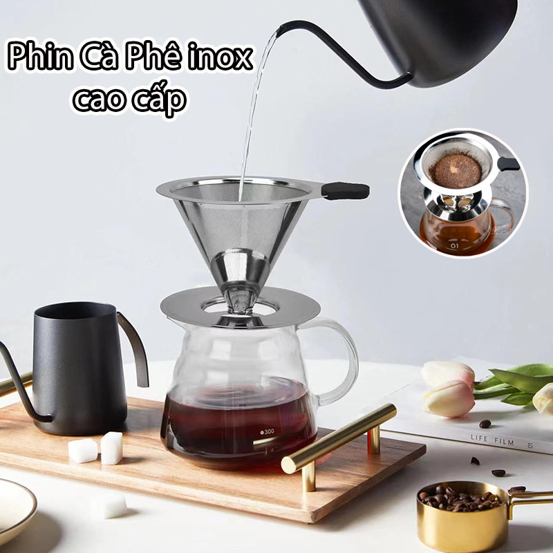 Phin Cà Phê inox cao cấp,Chống Oxy Hóa & Giữ Trọn Aroma Cà Phê,Lưới lọc ...