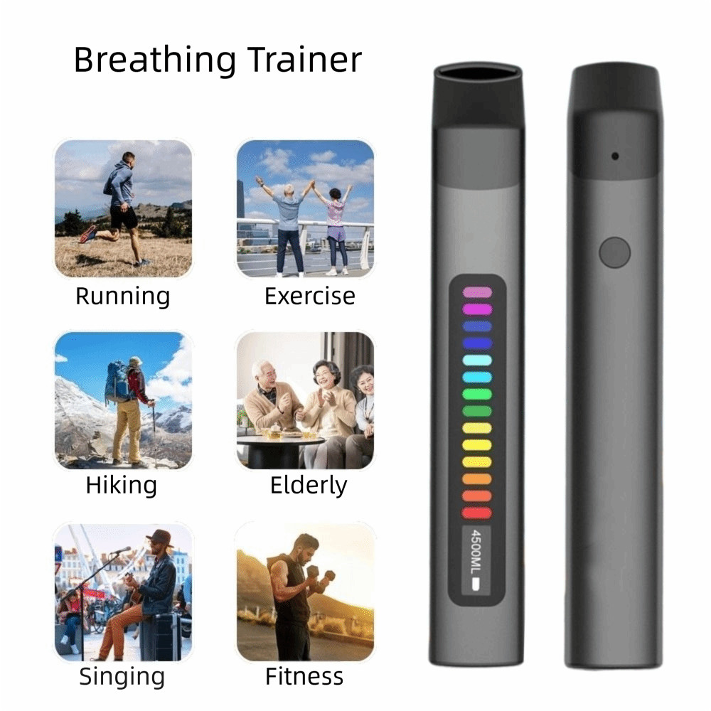 Máy METUBE kiểm tra chức năng phổi và tập thở điện tử, ứng dụng theo dõi hơi thở thông minh cho hoạt động leo núi