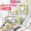 Bút Sơn Acrylic Marker Cao Cấp Deli - 12/24/36/48 Màu Tặng Bút Đi Nét Vẽ Viết Trên Nhiều Chất Liệu