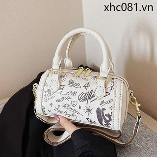 Diy DIY Graffiti Gối Túi Dệt Tay Túi Tự Làm Chất Liệu Túi Tự Chế Khâu Tay Pháp Di Động Đeo Vai Túi