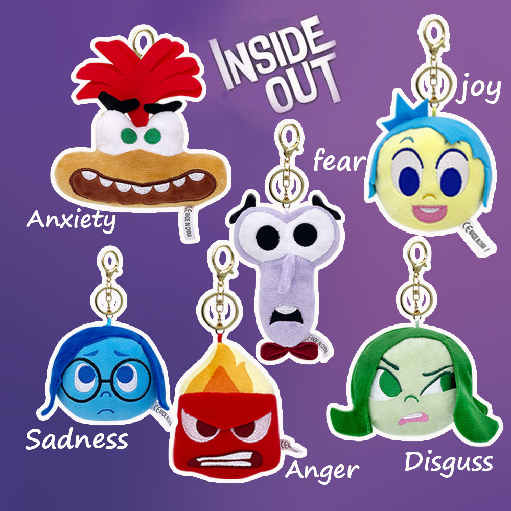 Rytanda Inside Out 2 Đồ Chơi Sang Trọng Vòng Chìa Khóa Mặt Dây Chuyền Gấu Bông Trong Ra Đồ Chơi Nhồi Bông Búp Bê Trang Trí Phòng Dễ Thương Cho Trẻ Em Quà Tặng Sinh Nhật Quà Tặng Giáng Sinh