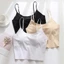 DARON Ice Silk Traceless Sling, Thin Tank Top Strap Skinny Vest Top Top Top Top, Chic Slim Fit Solid Color dành cho nữ Áo hai dây không tay nữ