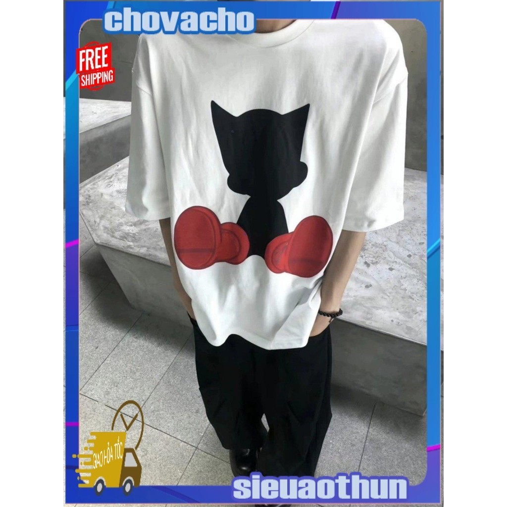 Áo thun Stee Cổ tròn in BLACKMIU ICVCVNI Unisex