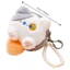 DARON Hoạt Hình Sang Trọng Ví Đựng Tiền Xu, Mèo Vuông Mini Sang Trọng Túi Đựng Tiền Xu, Schoolbag Móc Khóa Ngọc Trai Dây Phụ Kiện Kẹo Màu Ba Lô Móc Khóa Sang Trọng Ví Mặt Dây Chuyền