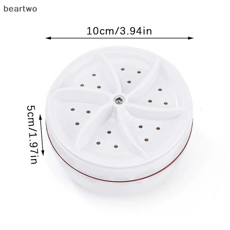 < Beartwo > Máy giặt Turbo siêu âm dành cho du lịch gia đình chạy bằng USB di động để làm sạch tất đẹp