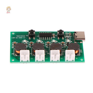 TWE DC5V Type-C Máy tạo độ ẩm DIY Bộ dụng cụ tạo sương mù Bảng mạch điều khiển 4 Tấm phim phun sương Mô-đun Oscillag VN