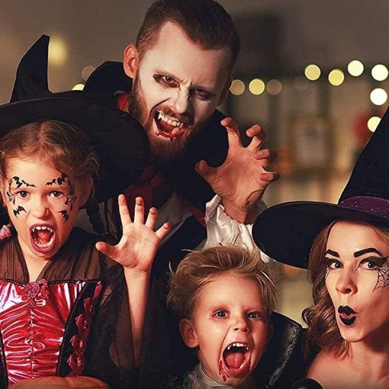 Trang trí Halloween Ma cà rồng Răng nanh Răng giả Đạo cụ Halloween Cosplay Đạo cụ Giả Fangs Đạo cụ