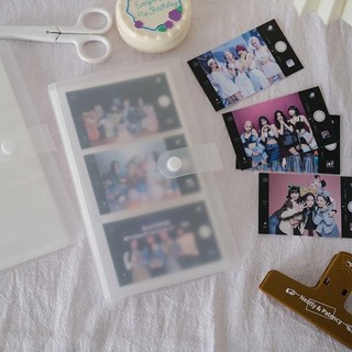 WOOLYNOOK 1 Cái Album Ảnh, Thu Thập Sách 80 / 160 Khe Đựng Thẻ Hình, PVC Trong Suốt 3 / 4 / 5 / 6 / 7 Inch Photocard Chủ Thần Tượng Ngôi Sao