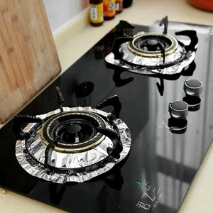 Set 10 Miếng Giấy Bạc Lót Bếp Ga Chống Vết Dầu Mỡ, Vết Bẩn Chống Hoen Gỉ