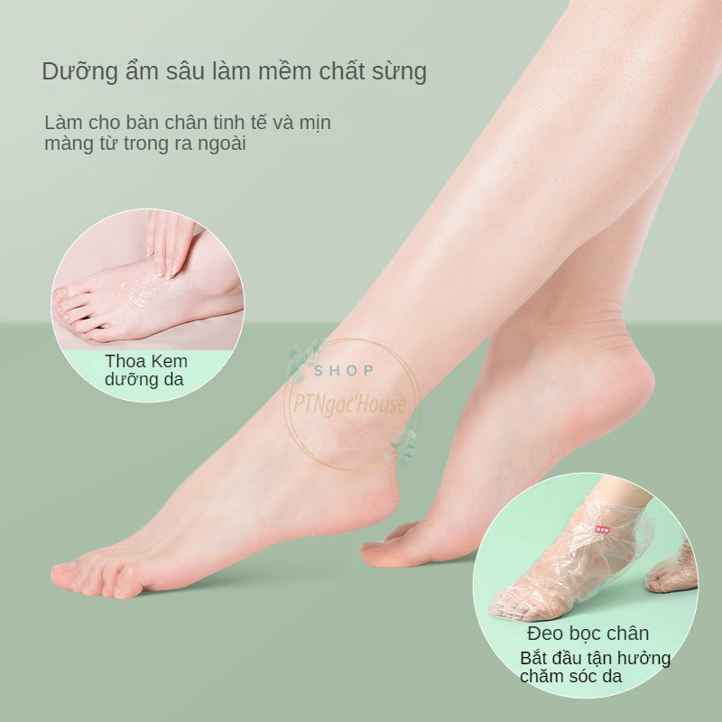 Set 100 Màng Bọc Chân Trong Suốt Chống Nứt Nẻ Chống Nước Dùng Một Lần Kèm Nhãn Dán Cố Định Dưỡng Ẩm