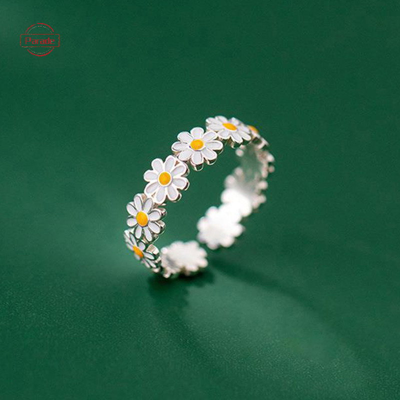 Diễu Hành Vintage Hoa Nhẫn Nữ Dễ Thương Hoa Nhẫn Có Thể Điều Chỉnh Mở Ngón Tay Nhẫn Cưới Đính Hôn Nhẫn Xu Hướng Nữ Trang Sức VN