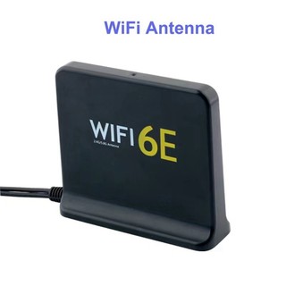 👑Ăng-ten WiFi 6E di động 2.4G / 5G / 6G có cáp Ăng-ten không dây trong nhà có đáy từ tính cho thẻ mạng Dễ dàng cài đặt màu trắng