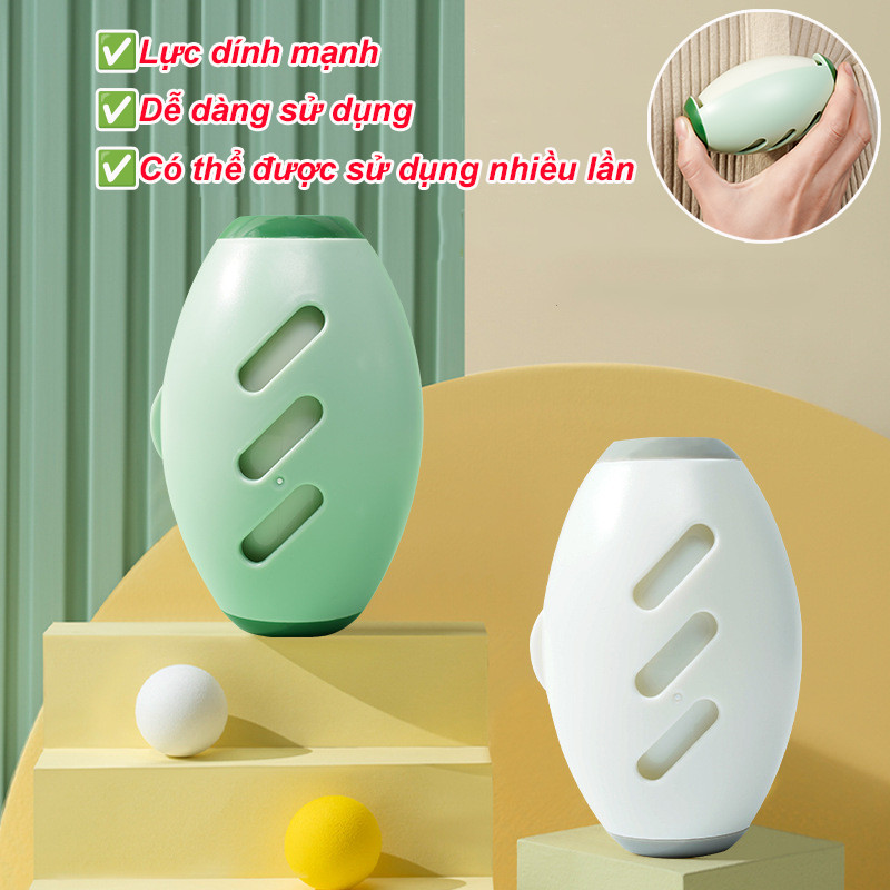 Cây Lăn Bụi Tái Sử Dụng,Tẩy Lint, Cây Lăn Lông Thú Cưng Gọn Nhẹ,Nó có thể làm sạch quần áo, ghế sofa, v.v.
