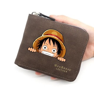 Ví ONE PIECE Ví PU Matte Zipper Ví lưu trữ đa chức năng dung lượng lớn