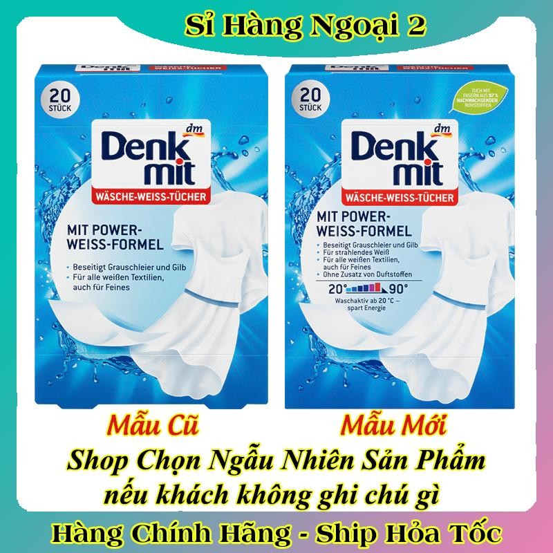 Combo Bột tẩy trắng quần áo Denkmit Oxi Power WEISS và Domol 750g đánh bay vết bẩn cứng đầu - Hàng nội địa Đức