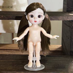 Búp bê Bighsm 1 16cm với các biểu cảm khác nhau, Búp bê 1 / 4 dễ thương, 13 khớp di chuyển được Búp bê bé gái Martijn