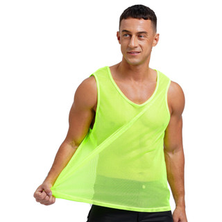 Yhong Nam Lưới Fishnet Cơ Top Nhìn Xuyên Qua Áo Sơ Mi Trang Bị Cổ Tròn Tee Clubwear