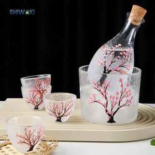 Bộ Rượu Sake Thủy Tinh Bộ Quà Tặng Nhật Bản 1 1 Bình Sake Và 4 Cốc Sake Cho Nhà Hàng Nhà Bếp Lễ Tạ Ơn Tiệc Gia Đình