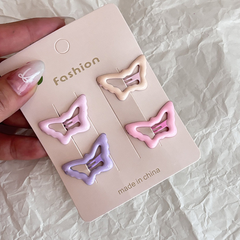 Bộ Kẹp Tóc Ngôi Sao Màu Hồng Bộ Cô Gái Dễ Thương Nổ Kẹp