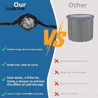 Máy làm lạnh nước tắm Garende Khay đựng đá silicon gấp gọn Bồn tắm thùng thực tế cho