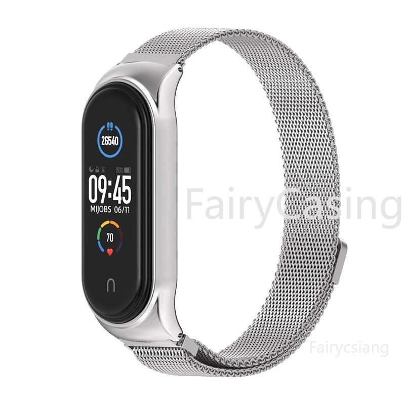 Milanese Vòng Dây Đeo Cho Xiaomi Mi Band 10 9 8 7 Dây Đeo Correa Thép Không Gỉ metel Vòng Tay Cho Xiaomi Mi Band 5 3 4 6 7
