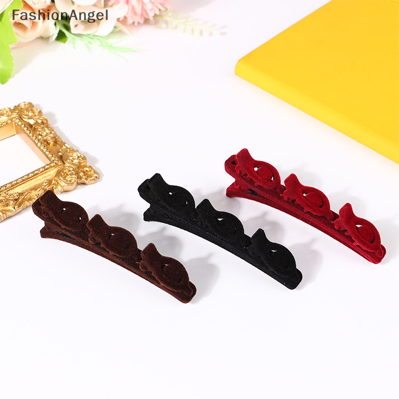 FashionAngel Flocking Bangs Mũ Nữ Dễ Thương Barrettes Hairgrip Kẹp Tóc Phụ Kiện Tóc TH