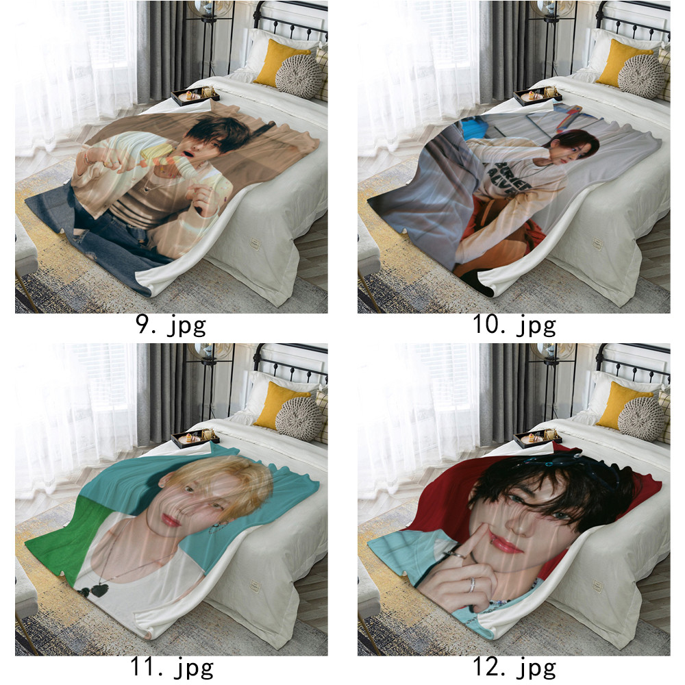 Enhypen Chăn Flannel In Một Mặt Chăn Flannel Điều Hòa Không Khí Chăn