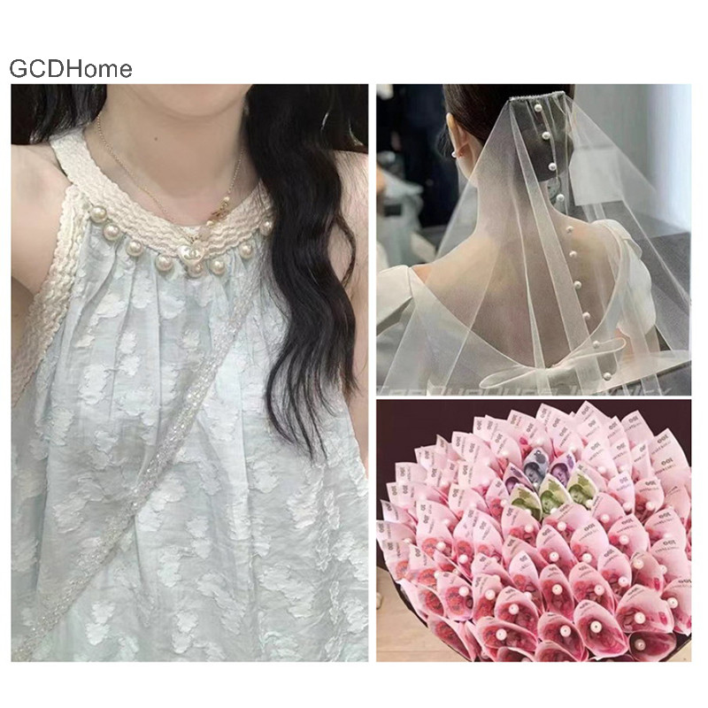 Gcdhome Ngọc Trai Setg Dụng Cụ Máy 5 Kích Cỡ Hạt Nhựa Ngọc Trai Vải Hướng Dẫn Cố Định Sử Dụng Báo Chí Cho DIY May Phụ Kiện HOT