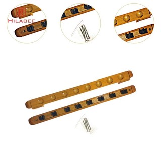 Giá đỡ bi-a HILABEE, giá đỡ gậy bi-a bằng gỗ cho 8 tín hiệu, treo tường