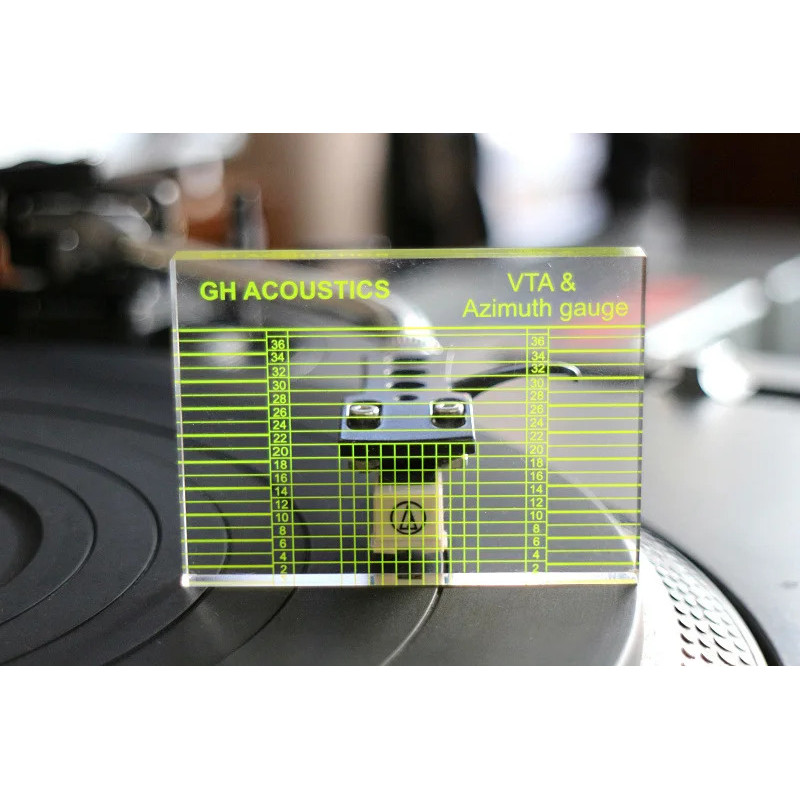Bàn Xoay Hộp Mực Tonearm VTA Cân Bằng Đo Azimuth Ngang Điều Chỉnh Thước Công Cụ Cho LP Vinyl Ghi Máy Nghe Nhạc Máy Hát