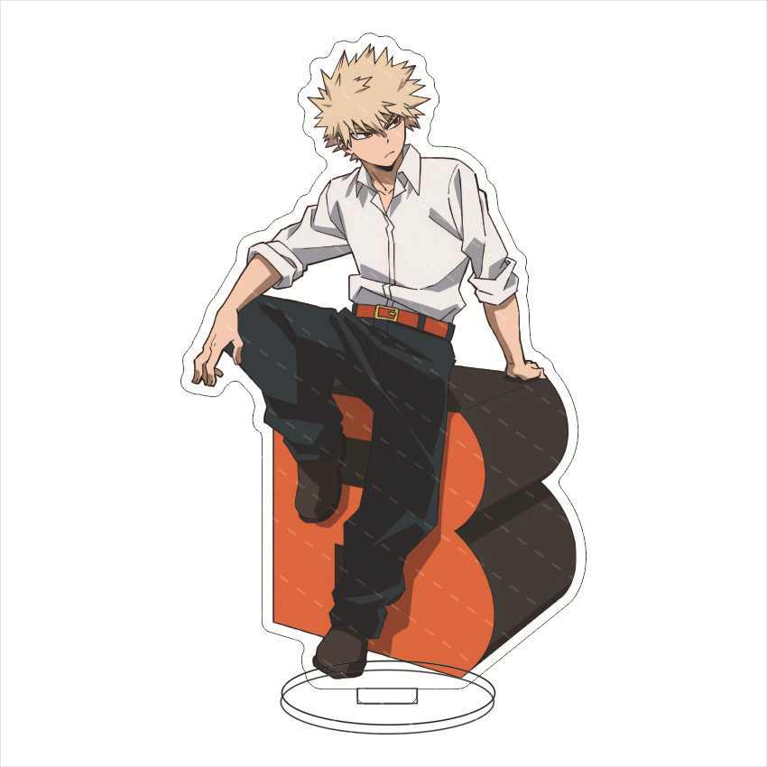 Móc Khoá, Standee, Tranh Kính Mô My Hero Academia Midoriya Izuku Bakugou Katsuki Trang Trí Bàn Học, Làm Việc