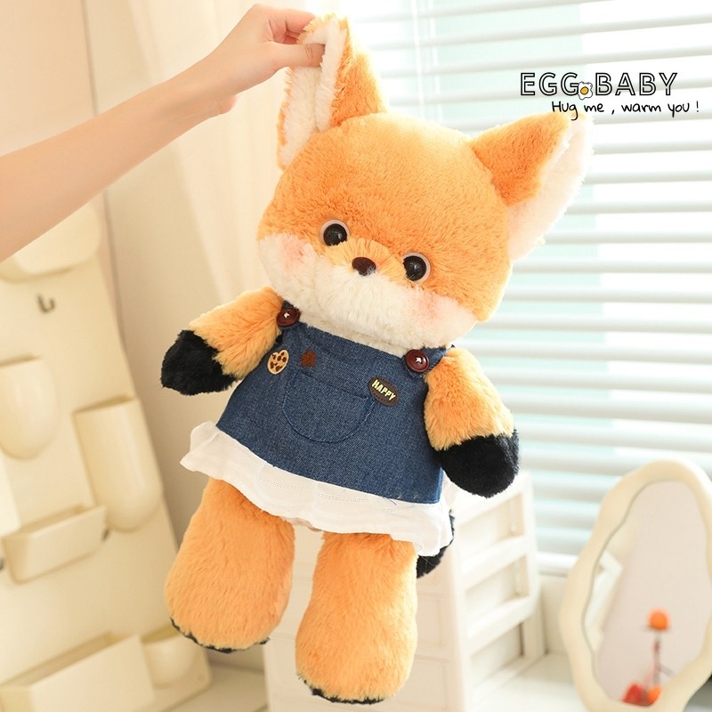 Chạy Cáo Sang Trọng Đồ Chơi Búp Bê Cáo Dễ Thương Búp Bê Sói Xám Lớn Quà Tặng Cho Trẻ Em Quà Tặng Sinh Nhật
