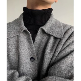 Áo len nam EERSHENSHI, áo len cardigan cổ điển và đa năng, dáng rộng, áo len dệt kim phong cách lười biếng
