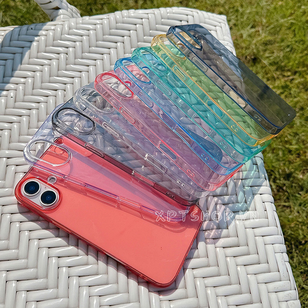 Ốp Điện Thoại Trong Suốt Cho iPhone 17 Pro Max 16 Plus 15 Pro Max 14 13 12 11ProMax Bảo Vệ Toàn Diện Chống Sốc Bảo Vệ TPU Vỏ Mềm