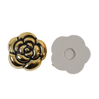 Phong cách cổ điển, bông tai acrylic hình hoa hồng bạc kim loại, ốp điện thoại, phụ kiện DIY bán buôn