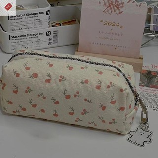 Alik Hoạt Hình Hoa Pring Bút Túi Dành Cho Nữ Grils Dung Tích Lớn Văn Phòng Phẩm Túi Đựng Bút Chì al Văn Phòng Phẩm Tổ Chức VN