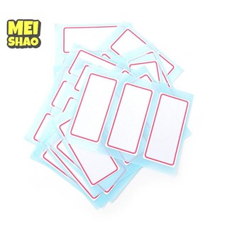 MeiShao 12 tờ nhãn tự dính nk nhãn ghi chú Thanh nhãn dán tên có thể ghi được